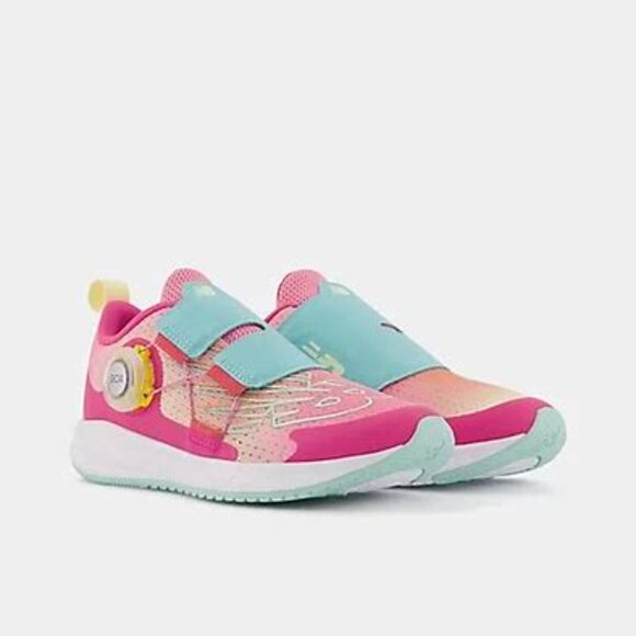 New Balance Size 3 Kids Sneakers - Pink and Teal - Picture 1 of 3